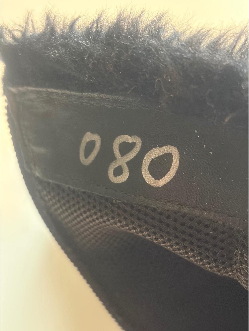 Geox Black Leather Fur-Lined Wedge Ankle Boots - Picture 4 of 9